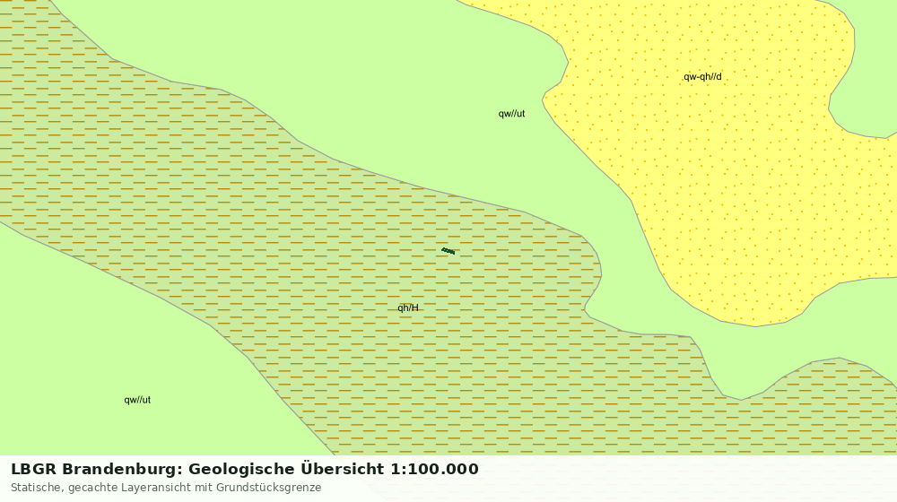 Statische Kartenansicht: LBGR Brandenburg: Geologische Übersicht 1:100.000
