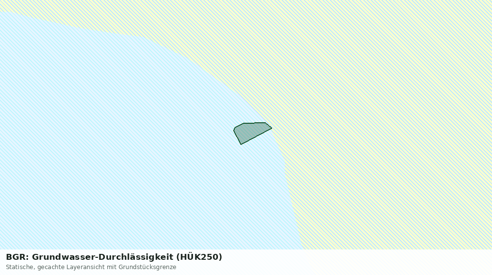 Statische Kartenansicht: BGR: Grundwasser-Durchlässigkeit (HÜK250)