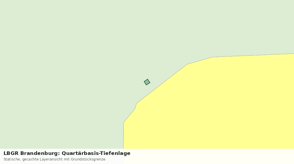 Statische Kartenansicht: LBGR Brandenburg: Quartärbasis-Tiefenlage