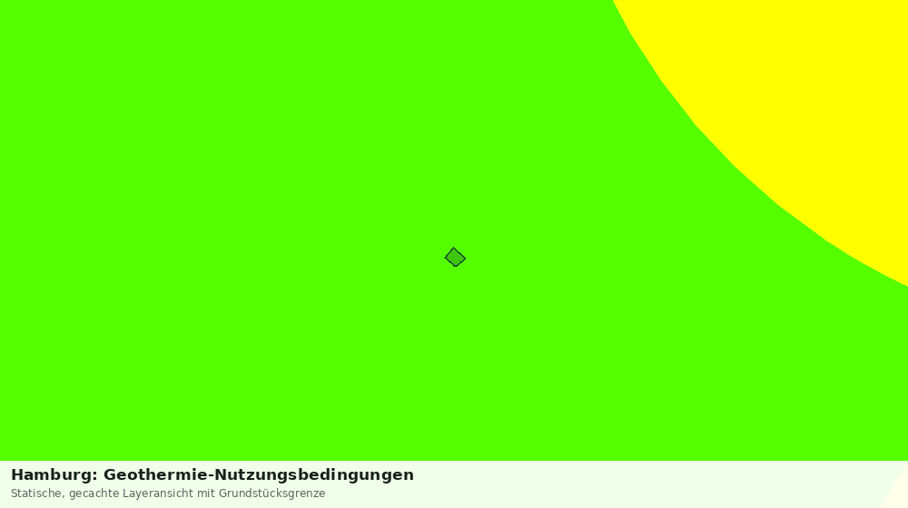 Statische Kartenansicht: Hamburg: Geothermie-Nutzungsbedingungen