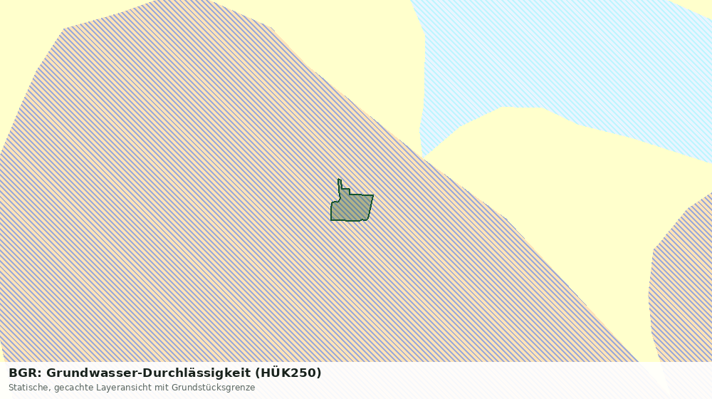 Statische Kartenansicht: BGR: Grundwasser-Durchlässigkeit (HÜK250)