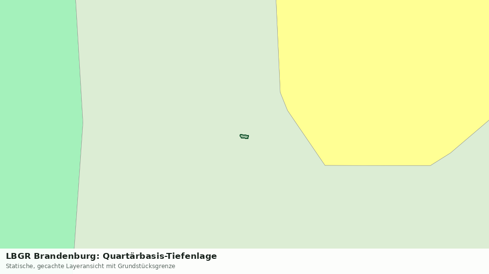 Statische Kartenansicht: LBGR Brandenburg: Quartärbasis-Tiefenlage
