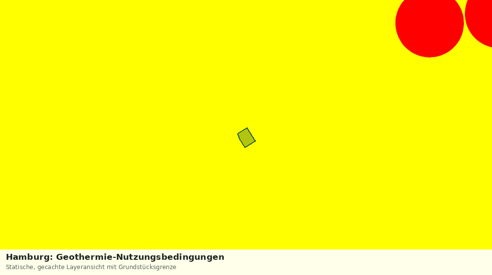 Statische Kartenansicht: Hamburg: Geothermie-Nutzungsbedingungen