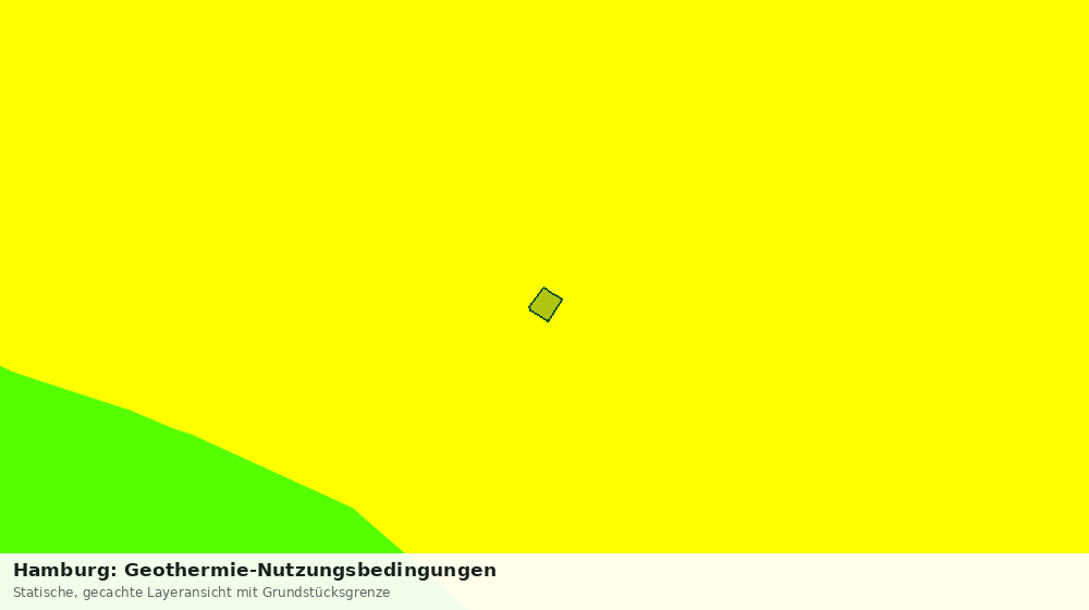 Statische Kartenansicht: Hamburg: Geothermie-Nutzungsbedingungen