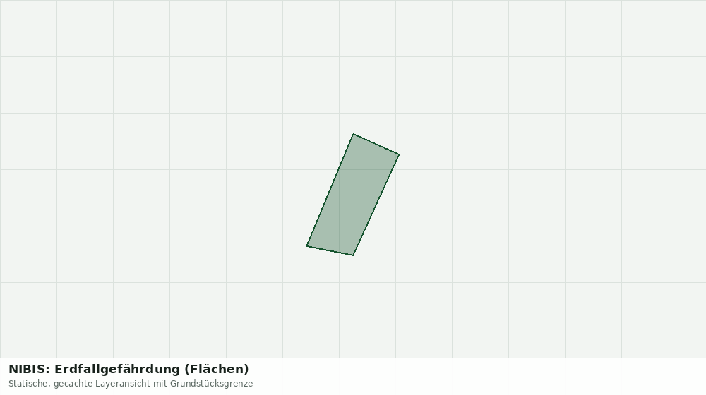 Statische Kartenansicht: NIBIS: Erdfallgefährdung (Flächen)