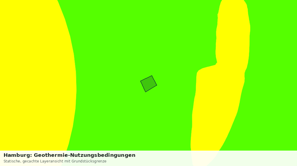 Statische Kartenansicht: Hamburg: Geothermie-Nutzungsbedingungen