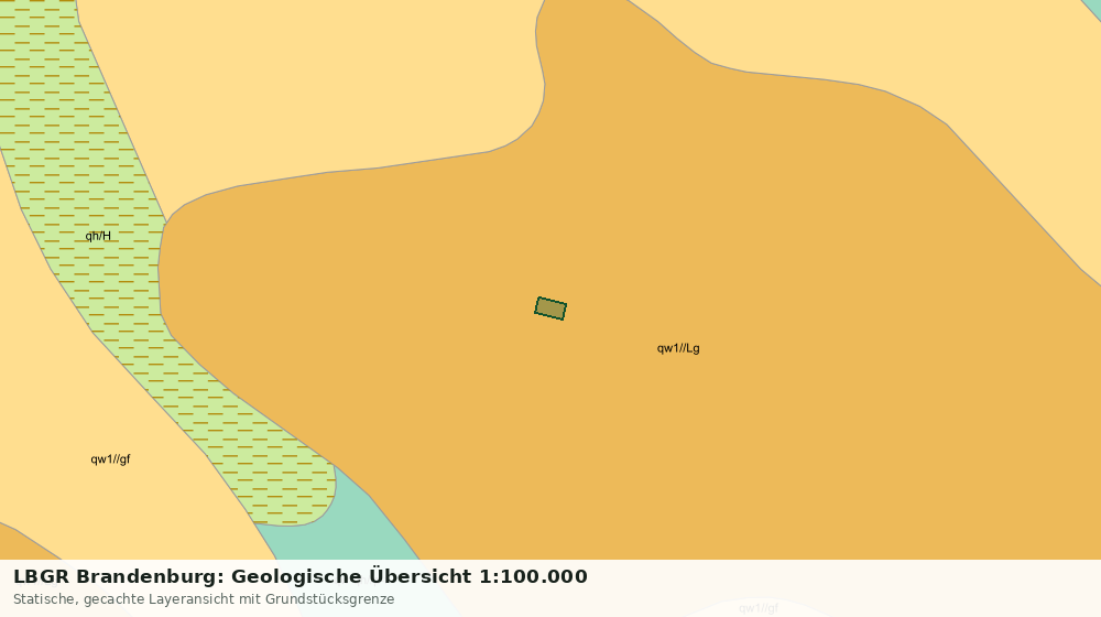 Statische Kartenansicht: LBGR Brandenburg: Geologische Übersicht 1:100.000