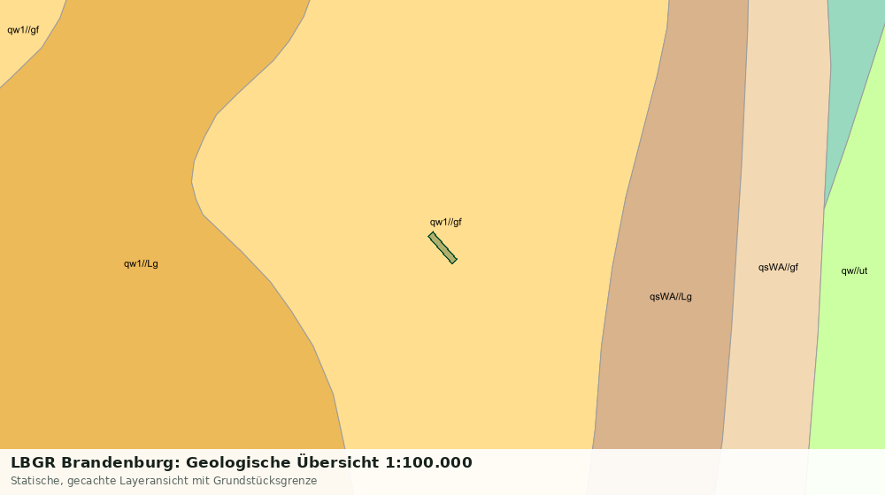 Statische Kartenansicht: LBGR Brandenburg: Geologische Übersicht 1:100.000