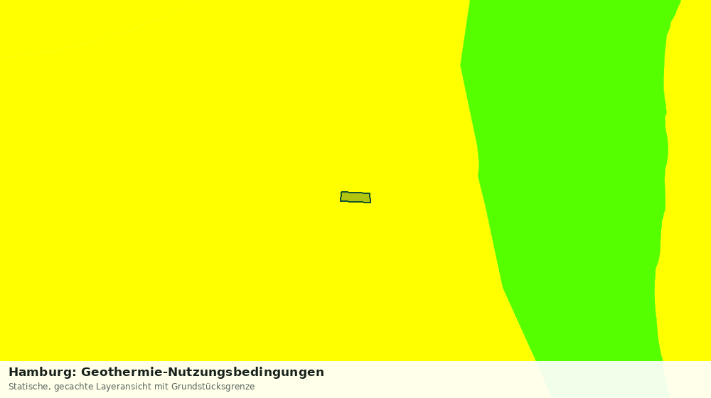 Statische Kartenansicht: Hamburg: Geothermie-Nutzungsbedingungen
