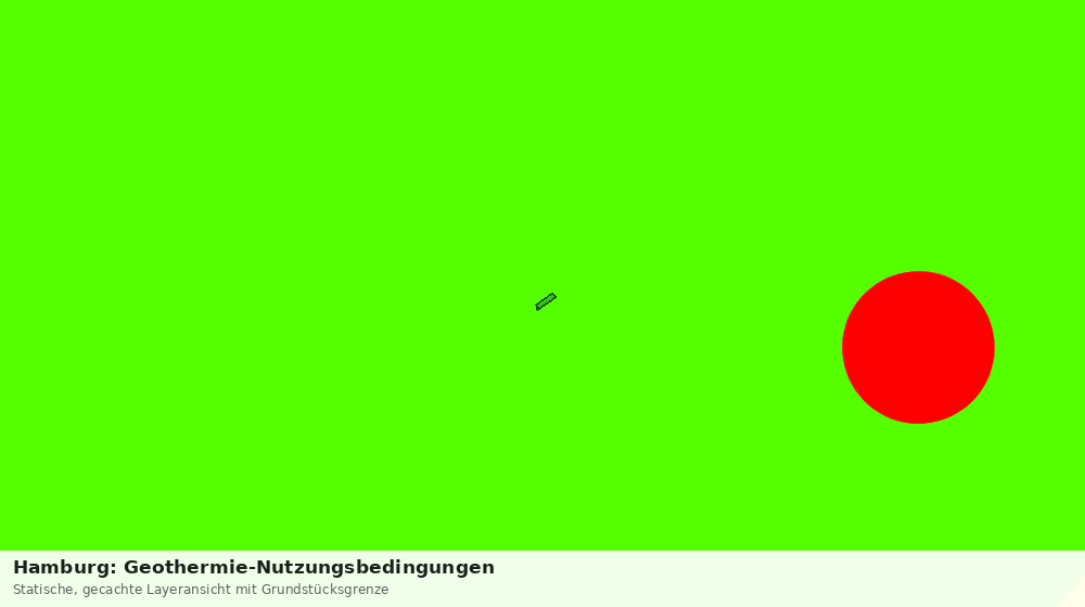 Statische Kartenansicht: Hamburg: Geothermie-Nutzungsbedingungen