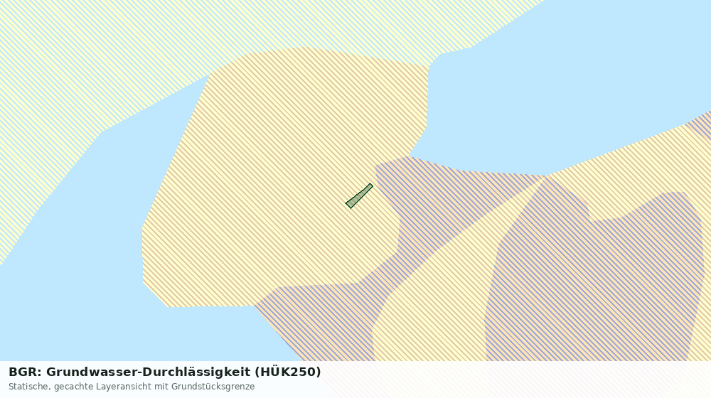 Statische Kartenansicht: BGR: Grundwasser-Durchlässigkeit (HÜK250)