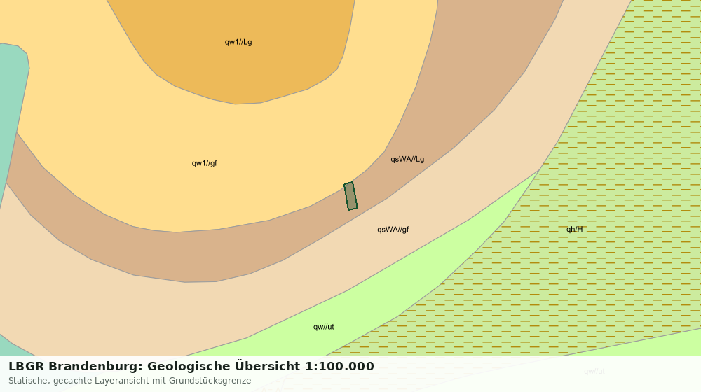 Statische Kartenansicht: LBGR Brandenburg: Geologische Übersicht 1:100.000