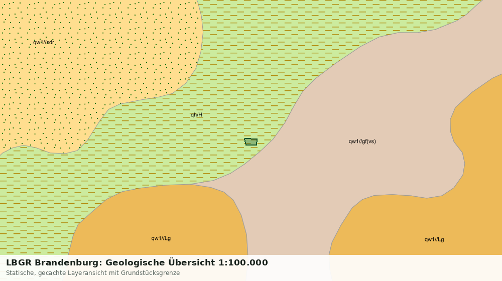 Statische Kartenansicht: LBGR Brandenburg: Geologische Übersicht 1:100.000