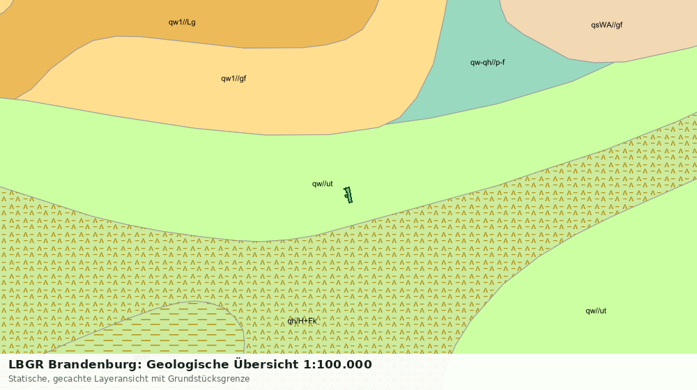 Statische Kartenansicht: LBGR Brandenburg: Geologische Übersicht 1:100.000