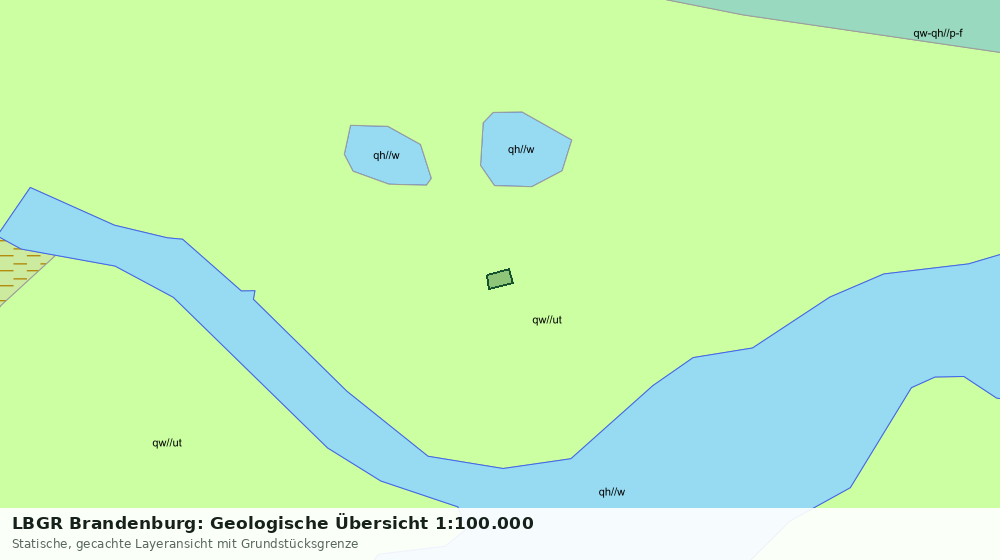 Statische Kartenansicht: LBGR Brandenburg: Geologische Übersicht 1:100.000