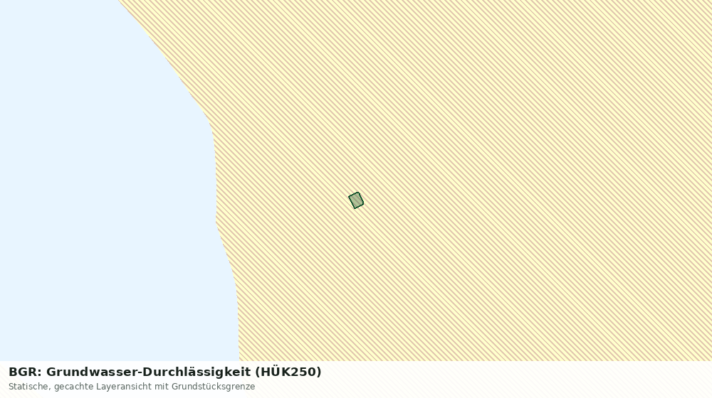 Statische Kartenansicht: BGR: Grundwasser-Durchlässigkeit (HÜK250)