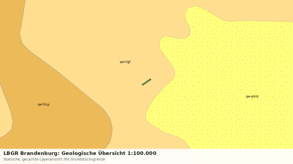 Statische Kartenansicht: LBGR Brandenburg: Geologische Übersicht 1:100.000