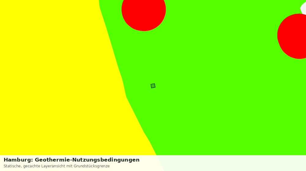 Statische Kartenansicht: Hamburg: Geothermie-Nutzungsbedingungen