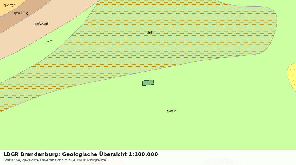 Statische Kartenansicht: LBGR Brandenburg: Geologische Übersicht 1:100.000