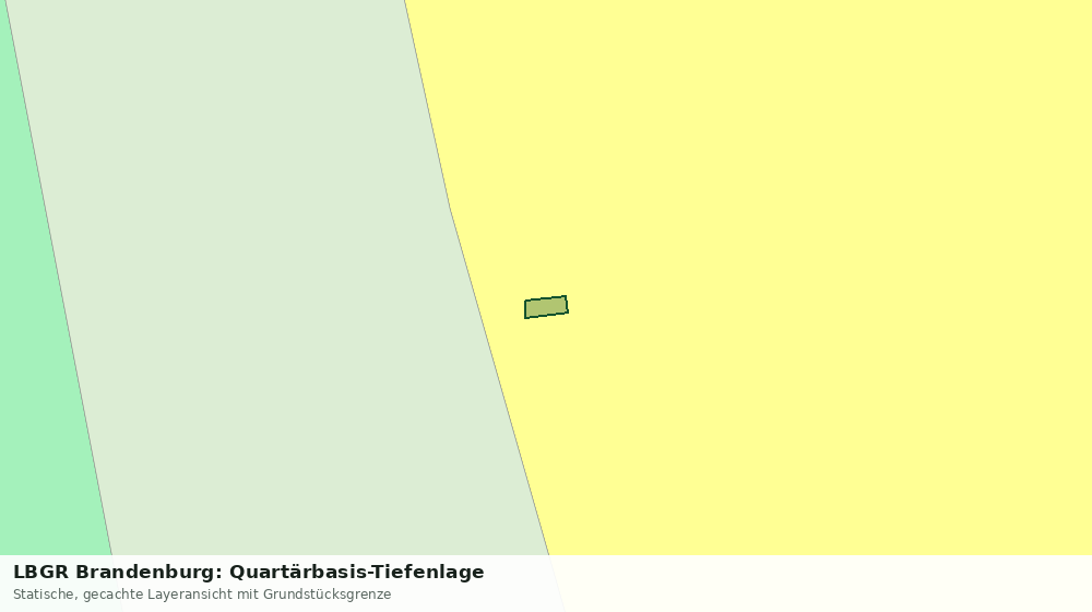Statische Kartenansicht: LBGR Brandenburg: Quartärbasis-Tiefenlage
