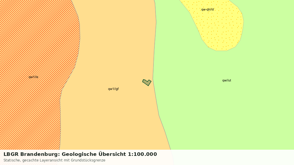 Statische Kartenansicht: LBGR Brandenburg: Geologische Übersicht 1:100.000