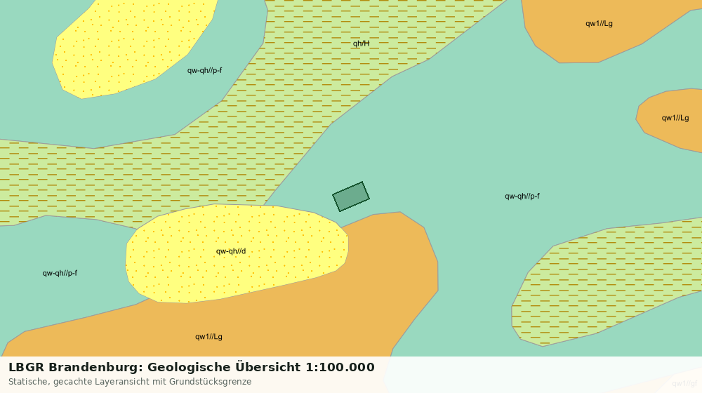 Statische Kartenansicht: LBGR Brandenburg: Geologische Übersicht 1:100.000