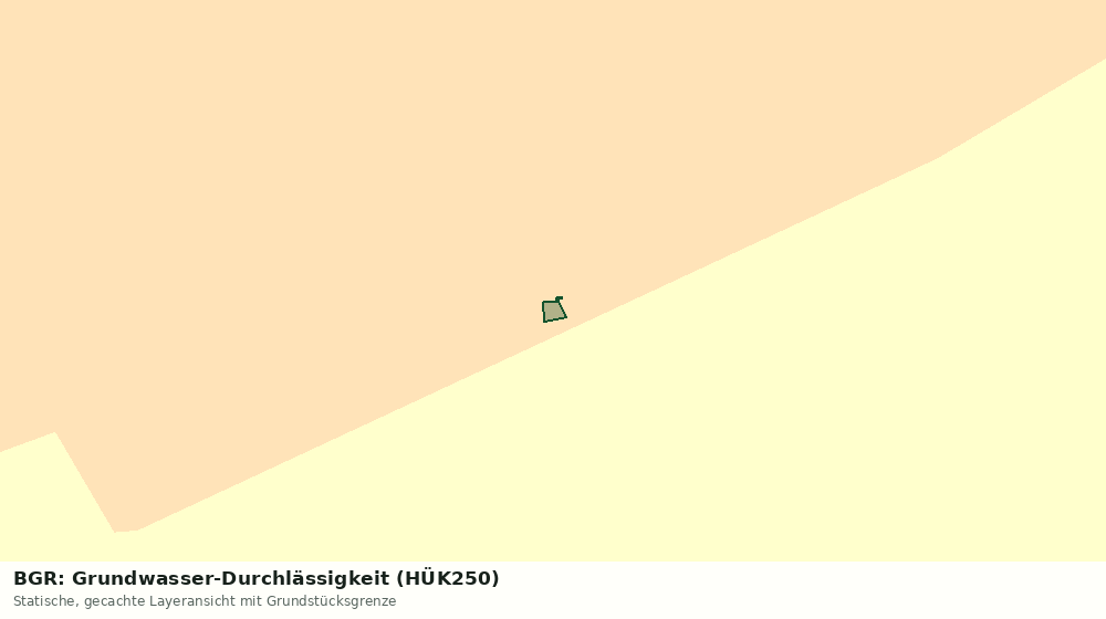 Statische Kartenansicht: BGR: Grundwasser-Durchlässigkeit (HÜK250)