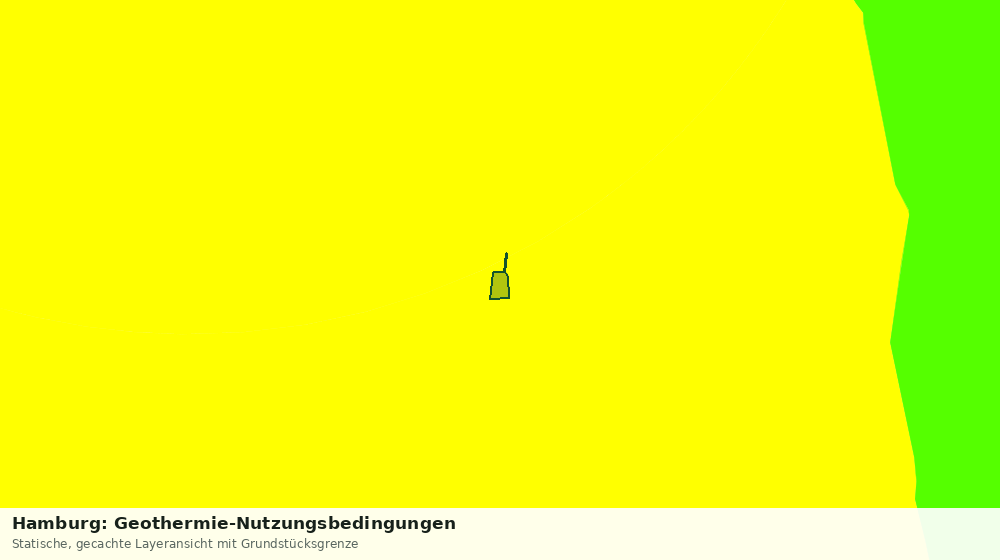 Statische Kartenansicht: Hamburg: Geothermie-Nutzungsbedingungen
