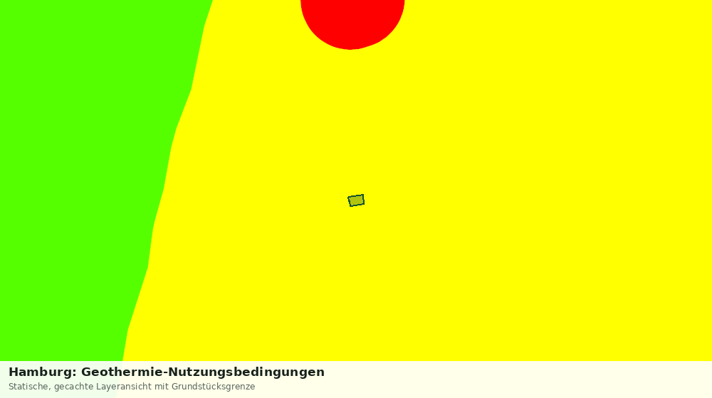 Statische Kartenansicht: Hamburg: Geothermie-Nutzungsbedingungen