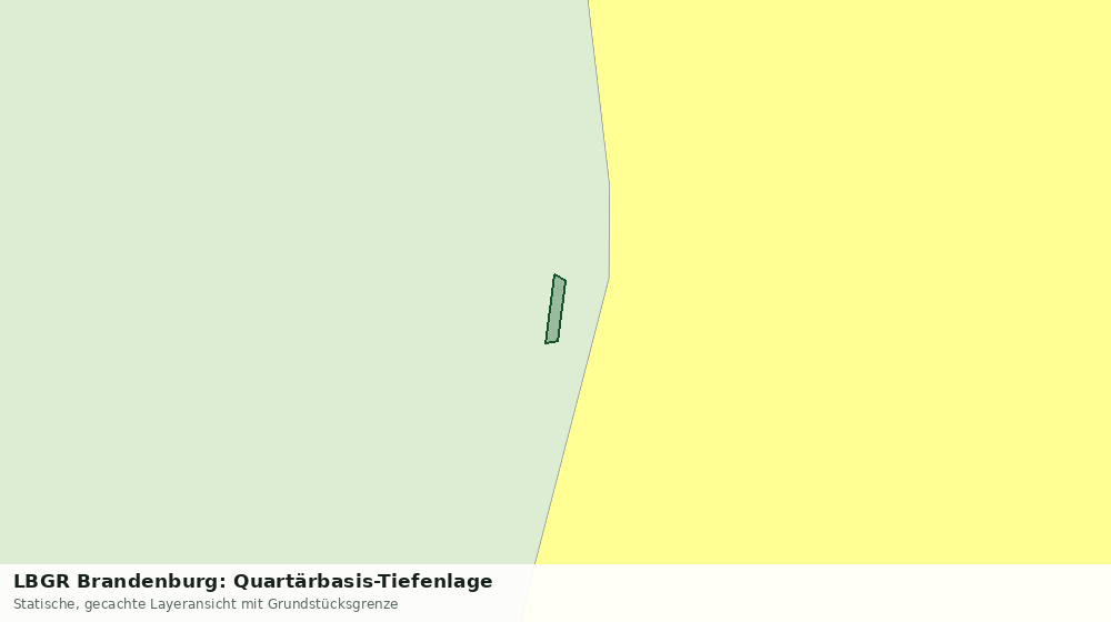 Statische Kartenansicht: LBGR Brandenburg: Quartärbasis-Tiefenlage