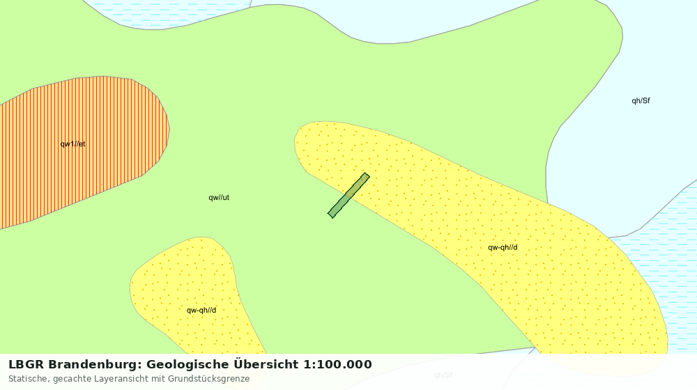Statische Kartenansicht: LBGR Brandenburg: Geologische Übersicht 1:100.000