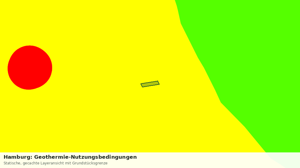 Statische Kartenansicht: Hamburg: Geothermie-Nutzungsbedingungen