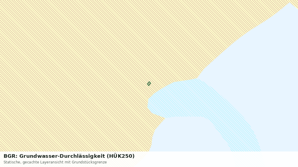 Statische Kartenansicht: BGR: Grundwasser-Durchlässigkeit (HÜK250)