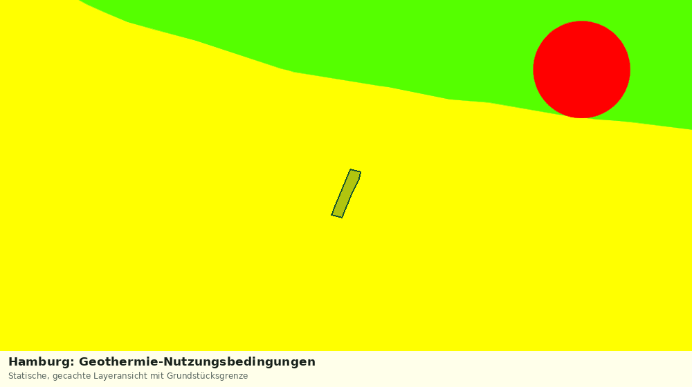 Statische Kartenansicht: Hamburg: Geothermie-Nutzungsbedingungen