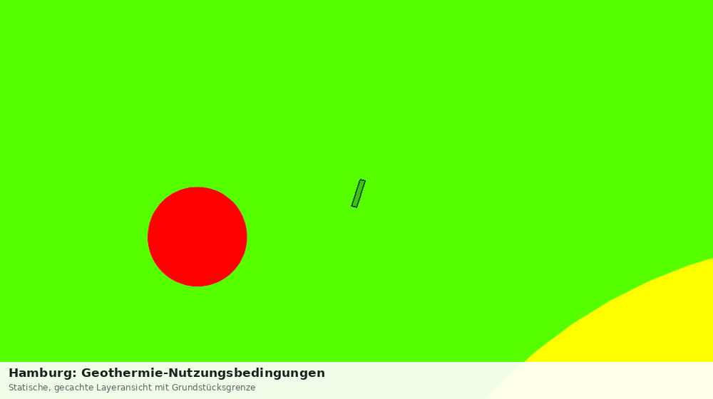 Statische Kartenansicht: Hamburg: Geothermie-Nutzungsbedingungen