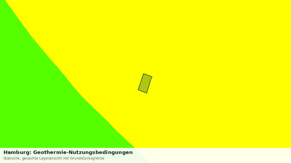 Statische Kartenansicht: Hamburg: Geothermie-Nutzungsbedingungen