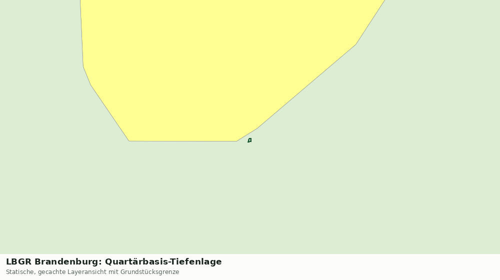 Statische Kartenansicht: LBGR Brandenburg: Quartärbasis-Tiefenlage