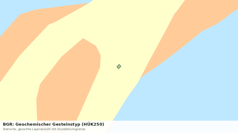 Statische Kartenansicht: BGR: Geochemischer Gesteinstyp (HÜK250)