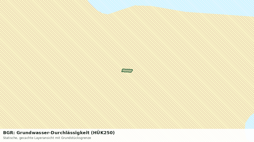 Statische Kartenansicht: BGR: Grundwasser-Durchlässigkeit (HÜK250)
