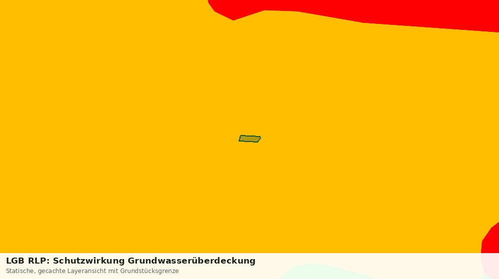 Statische Kartenansicht: LGB RLP: Schutzwirkung Grundwasserüberdeckung