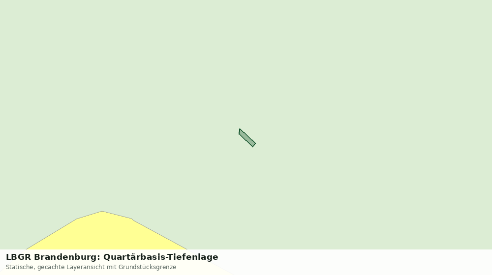 Statische Kartenansicht: LBGR Brandenburg: Quartärbasis-Tiefenlage