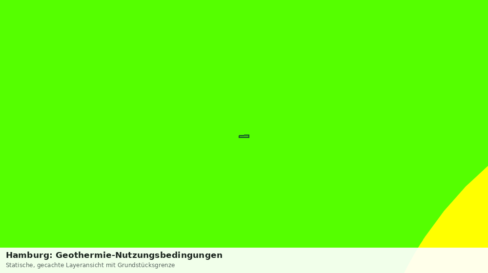 Statische Kartenansicht: Hamburg: Geothermie-Nutzungsbedingungen