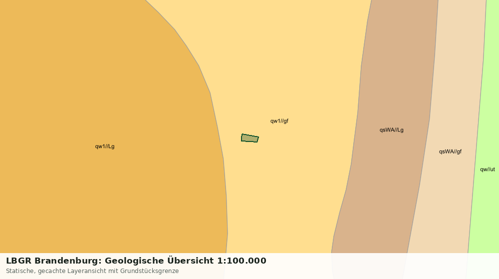 Statische Kartenansicht: LBGR Brandenburg: Geologische Übersicht 1:100.000