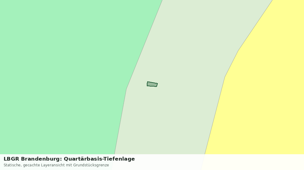 Statische Kartenansicht: LBGR Brandenburg: Quartärbasis-Tiefenlage