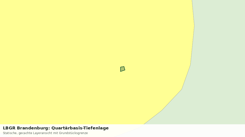 Statische Kartenansicht: LBGR Brandenburg: Quartärbasis-Tiefenlage
