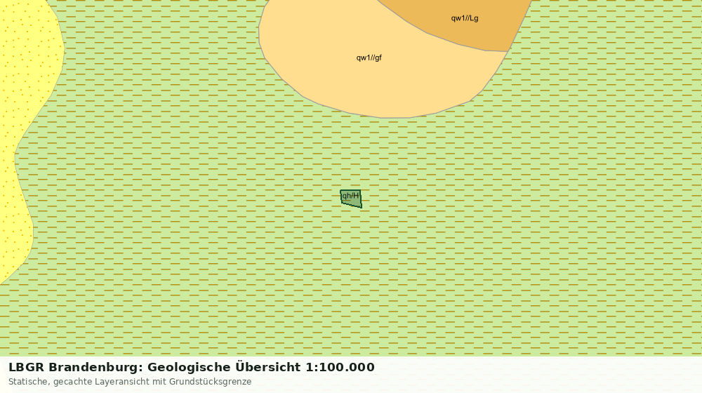 Statische Kartenansicht: LBGR Brandenburg: Geologische Übersicht 1:100.000