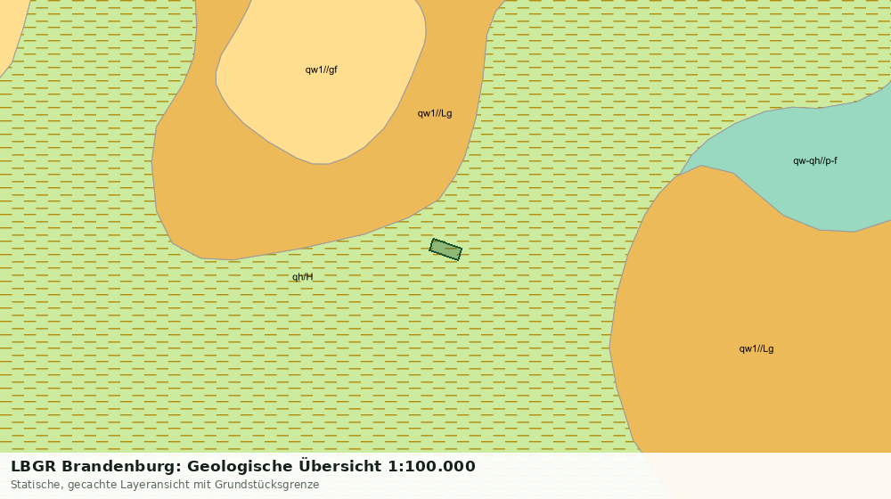 Statische Kartenansicht: LBGR Brandenburg: Geologische Übersicht 1:100.000