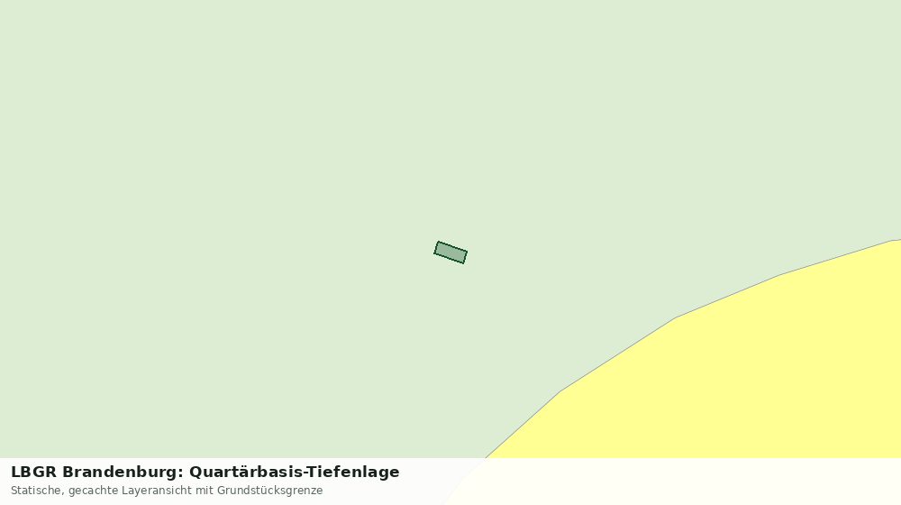 Statische Kartenansicht: LBGR Brandenburg: Quartärbasis-Tiefenlage