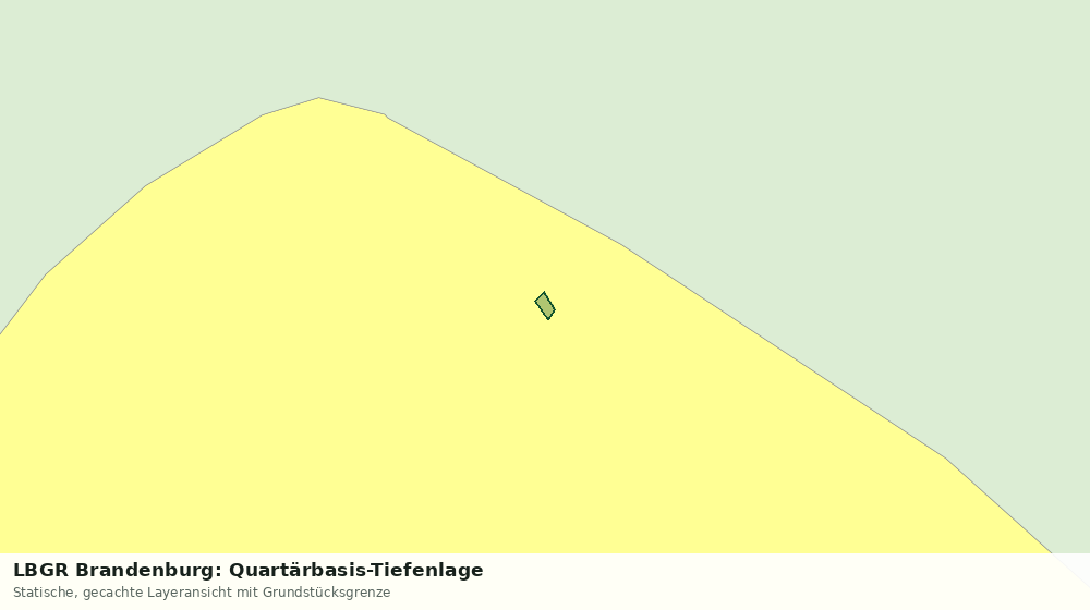 Statische Kartenansicht: LBGR Brandenburg: Quartärbasis-Tiefenlage