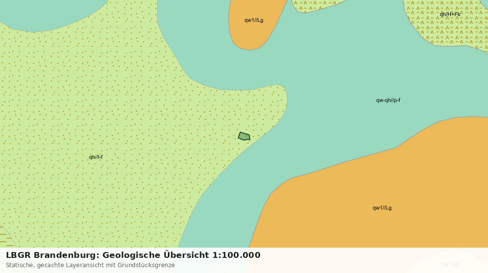 Statische Kartenansicht: LBGR Brandenburg: Geologische Übersicht 1:100.000